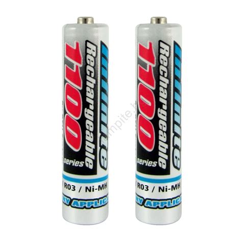 2 бр. акумулаторна батерия NiMH AAA 1100 mAh 1,2V | Lampite