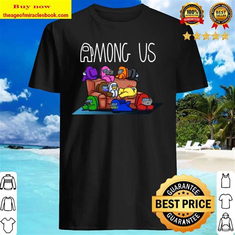 Among Us Couch T Shirt Video Game Among Us Gamer T Adult Shirt