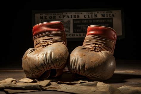 Premium AI Image | Vintage boxing gloves