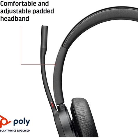 Poly Voyager 4320 Uc Headset Sem Fios Preto Pccomponentespt