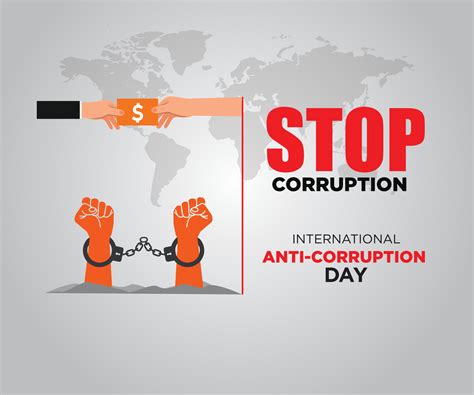 International Anti-Corruption Day, 9 December. poster And Social Media