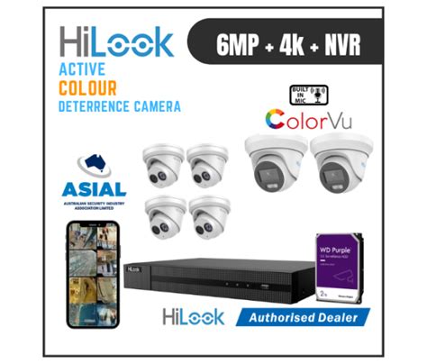 Hilook Mp Cameras With Ch Nvr Cctv With Colorvu Tb Hdd With