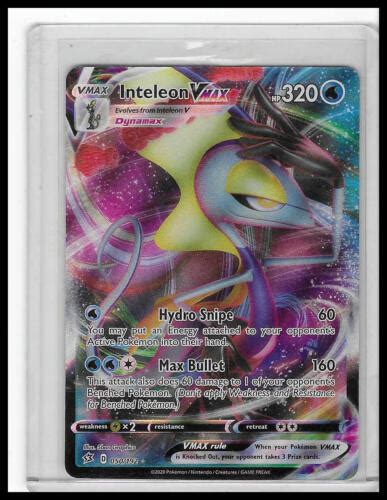 Pokemon Card Inteleon Vmax Ultra Rare Rebel Clash Nm Pokemon