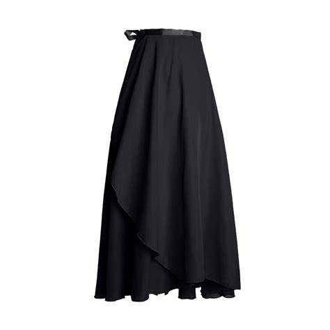 Mrat Floral Maxi Skirts Women Wrap Skirt Ladies Long Skirts Chiffon Dance Sheer Skirt Summer