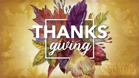 Thanksgiving Centerpiece Church Motion Background Youtube