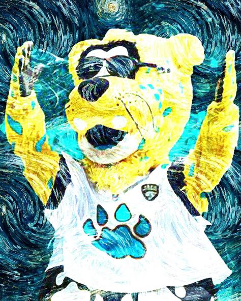 Jaxson De Ville Mascot Jacksonville Jaguars Art Nfl Usa Jacksonville ...