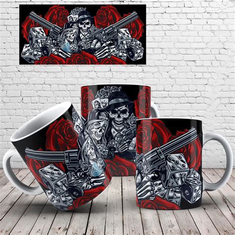 Caveira Mexicana Caneca Porcelana Personalizada Ml Xicara Shopee