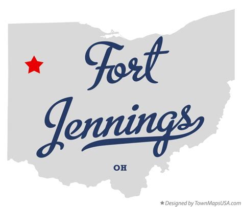 Map of Fort Jennings, OH, Ohio