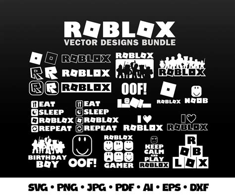 Roblox Svg Bundle Roblox Birhday T Roblox Clipart Gamer T For Roblox Birthday Personalized