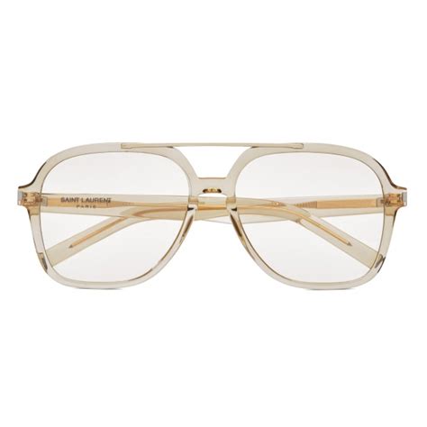 Yves Saint Laurent Sl 545 Cream Light Gold Sunglasses Saint Laurent Eyewear Avvenice