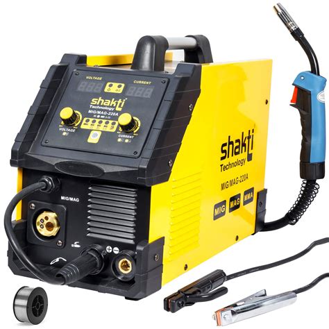 Shakti Technology MIG 220A MAG MIG MMA Welder 220Amp Smart Control Gas