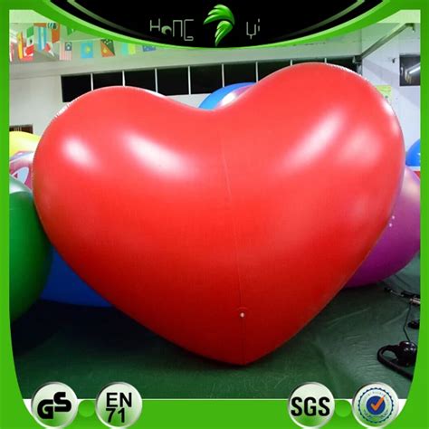 Hongyi Custom Made Inflatable Helium Balloongiant Red Inflatable Heart