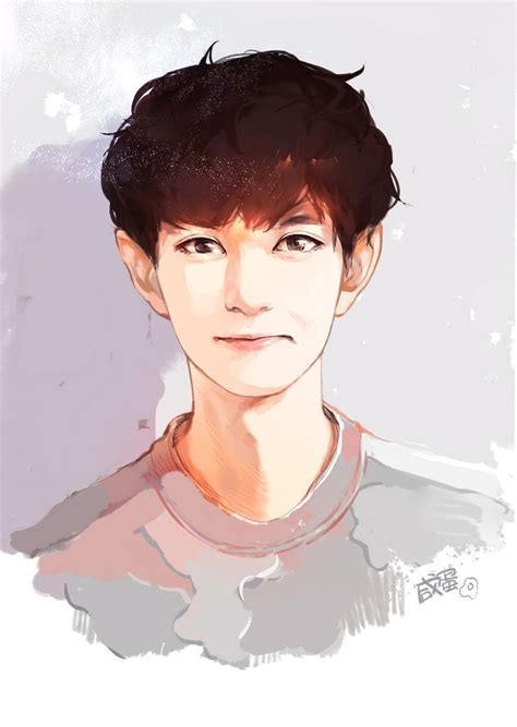 Chanyeol Fanart Exo Fan Art Exo Art Character Illustration Digital