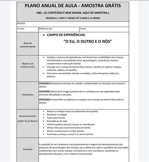 plano de aula Metodologia do Ensino de Língua Portuguesa e Escrita em