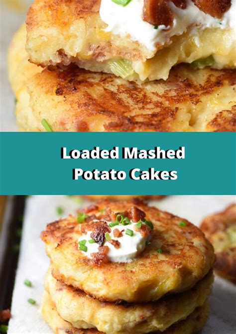 Loaded Mashed Potato Cakes