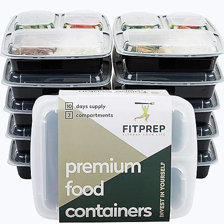 Igluu Meal Prep Lot de 10 Boîtes alimentaires rectangulaires pour