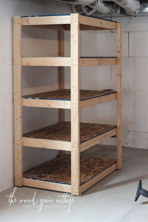 Diy Basement Shelving The Wood Grain Cottage