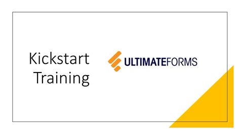 Ultimate Forms Kickstart Training YouTube