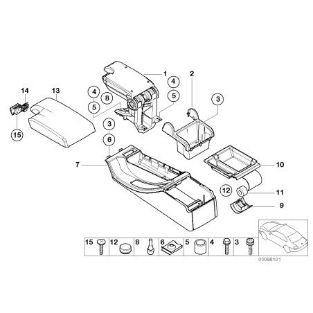 Plateau De Rangement D Accoudoir Beige Pi Ce D Origine Bmw