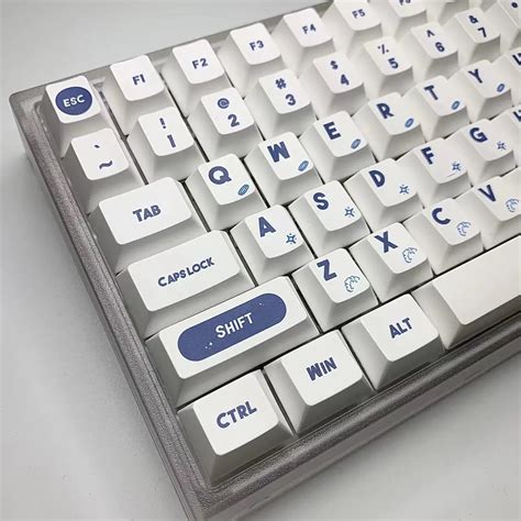 Kunci Tema Planet Ruang Keycap Dye Sublimasi Profil Cherry Pbt