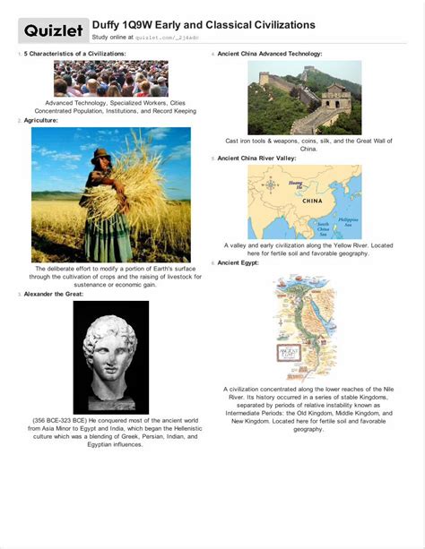 Pdf Print Duffy Q W Early And Classical Civilizations Quizlet