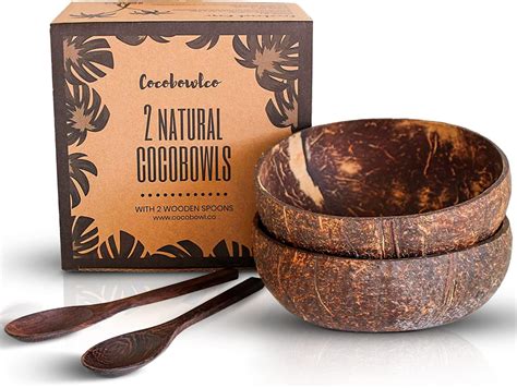 Amazon Cocobowlco Coconut Bowl Wooden Spoons Bowl Set Birthday