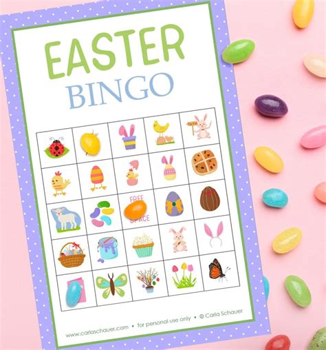 Free Printable Easter Bingo Cards For All Ages Carla Schauer