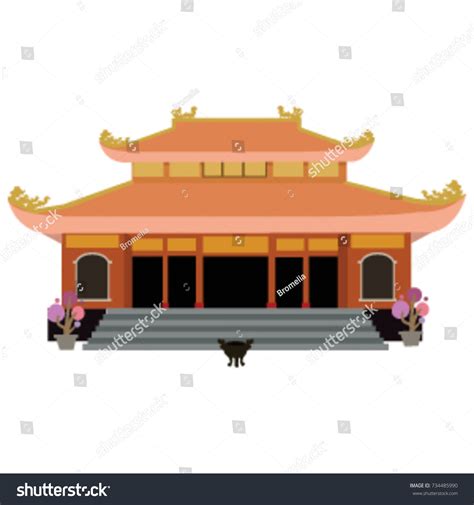 Pagoda Illustration Hoang Phap Pagoda Vietnam Vector C S N Mi N Ph