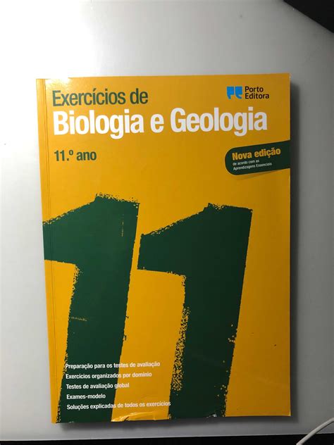 Livro de exercícios Biologia e Geologia 11º ano Seixal Arrentela E