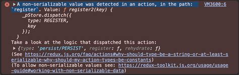 Redux Persist A Non Serializable Value Was Detected In An Action In