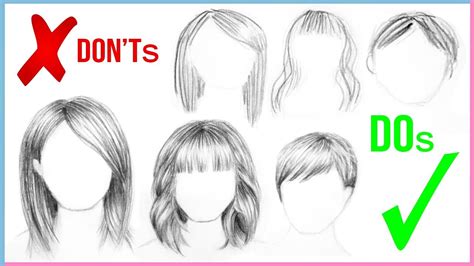 Dos And Donts How To Draw Realistic Hair Easy For Beginners Step By Step Art Drawing Tutorial