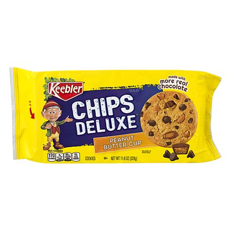 Keebler Chips Deluxe Peanut Butter Cup Cookies 116 Oz Chocolate And Chocolate Chip Cookies