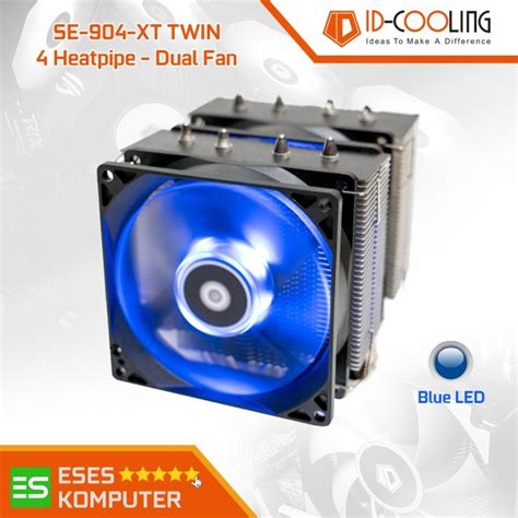 Jual Id Cooling Se Xt Twin Blue Led Mm Air Cpu Cooler Hsf Intel