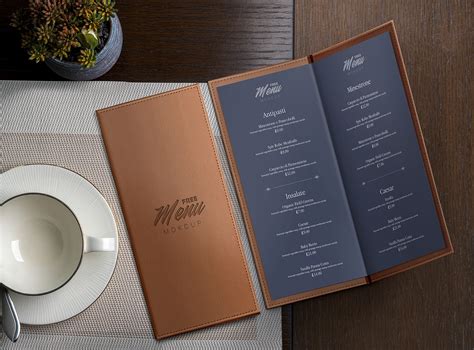 Free Restaurant Menu Mockup Behance