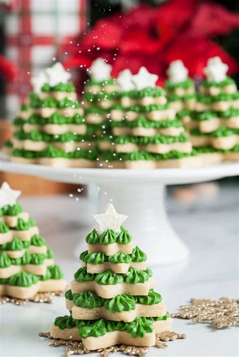 3d Stacked Christmas Tree Sugar Cookies Christmas Tree Desserts Christmas Sugar Cookies