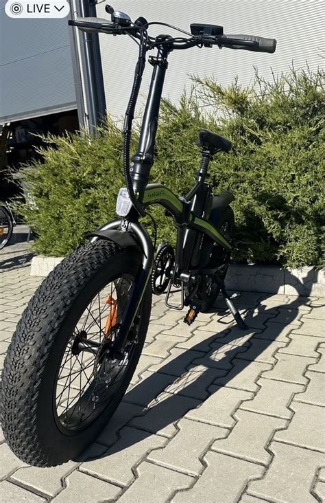 Rower Elektryczny Fat Bike Grube Opony Argento Mini Mad D Browa