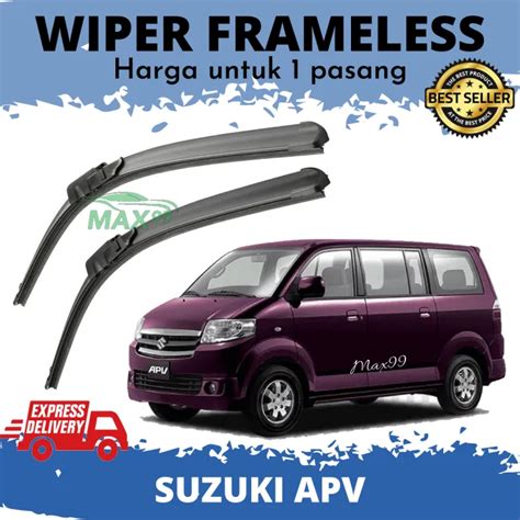 Wiper Apv Frameless Wiper Mobil Apv Suzuki Apv Pisang Max