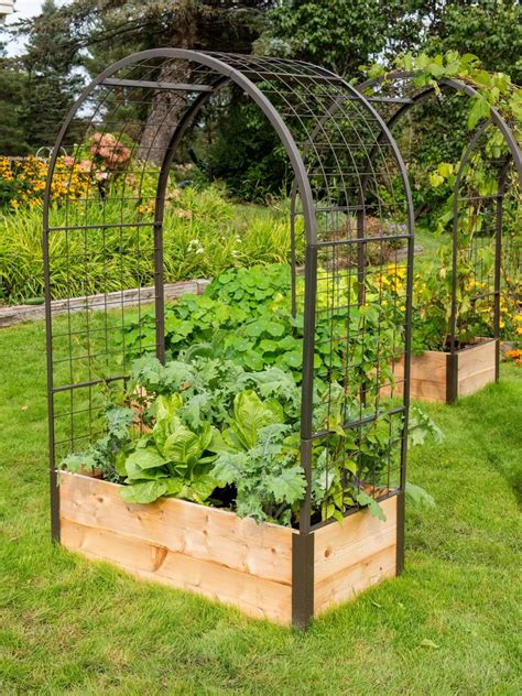 4 Arch Trellis Kit For 2 Wide Raised Beds