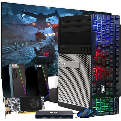 Dell Gaming Computer Tower Intel Core I5 Amd Radeon Rx 550 4gb