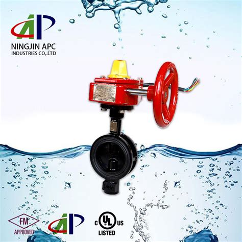 5inch 300psi Butterfly Valve Grooved Type With Supervisory Switch Fm Ul And Butterfly Valve