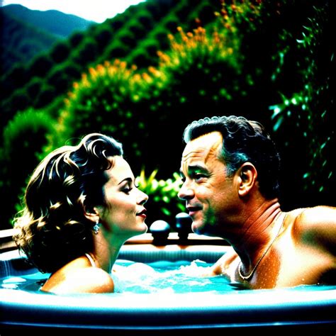 Tom Hanks Kissing Himself In Hot Tub Stable Diffusion Online