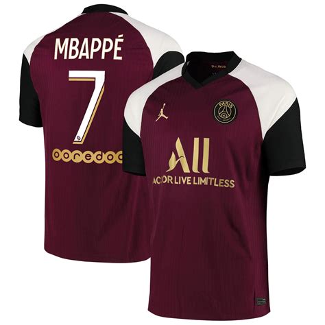 2020 2021 Mbappé 7 Psg Third Soccer Jersey Team Soccer Jerseys