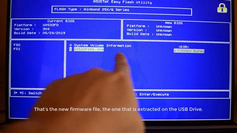 How To Firmware Update With Asus Ez Flash 3 Utility Laptop Youtube