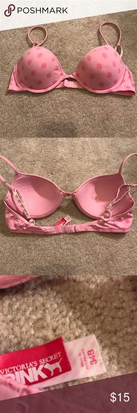 34b Pink Vs Polka Dot Bra Bra Vs Pink Pink Ladies