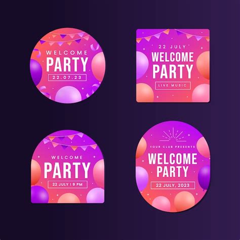Party Welcome Sign Vectors And Illustrations For Free Download Freepik