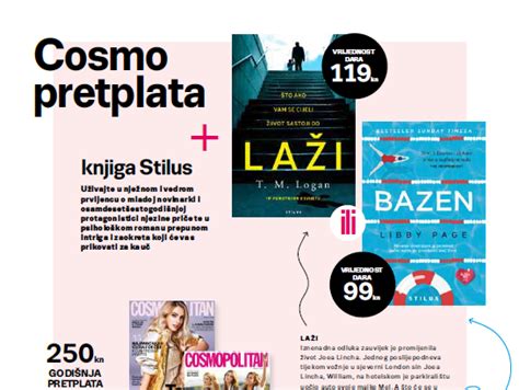 Pretplatite se na Cosmopolitan i poklanjamo vam knjigu izdavačke kuće