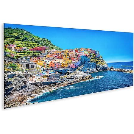 islandburner Tableau sur toile Ville balnéaire italienne traditionnelle