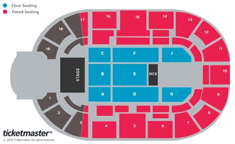 Michael Ball and Alfie Boe Seating Plan - Motorpoint Arena Nottingham