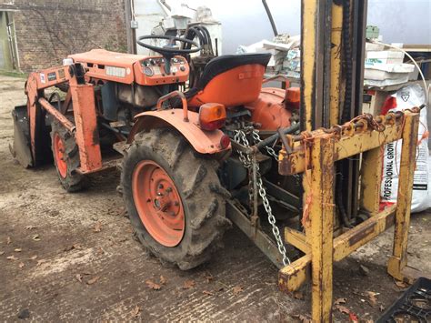 Kubota B7100 Compact Tractor 4wd With Sl500 Front End Loader With Wj