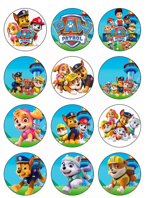 Paw Patrol Edible Cookie Cupcake Toppers Artofit